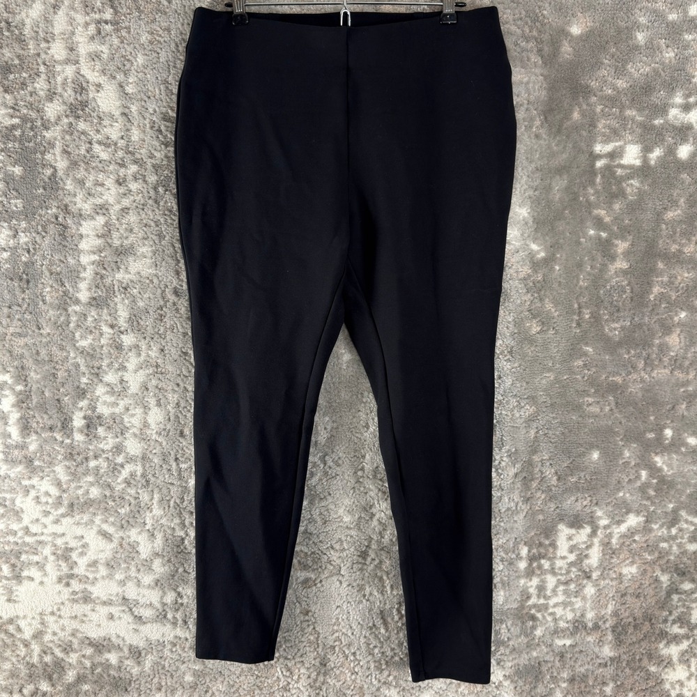 J Jill Petites Sz Mp Wearever Collection Stretch Knit Legging Pants Black Women
